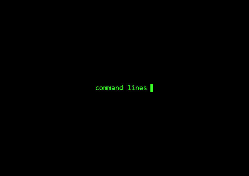 Command lines terminal
